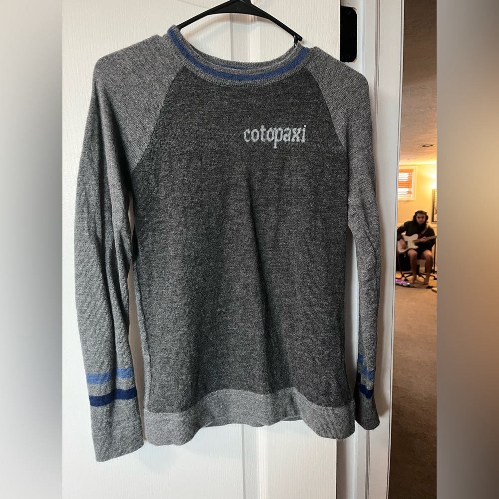 Grey Cotopaxi wool sweater